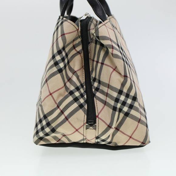 BURBERRY Nova Check Hand Bag Nylon Beige Auth bs5485 - Picture 5 of 16